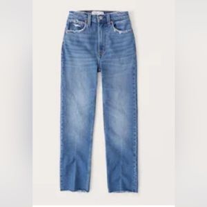 NWT Abercrombie & Fitch Curve Love Ankle Straight Ultra High Rise